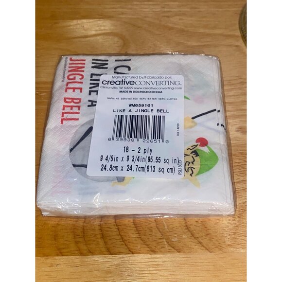 I Came In Like A Jingle Bell Napkins 2-Ply 18-Pack Creative Converting Humorous - Picture 2 of 3